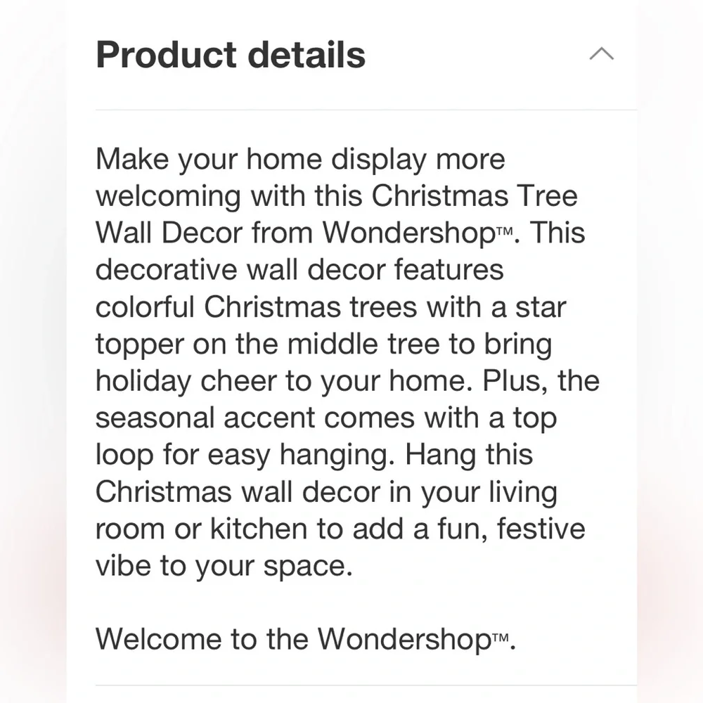 Target Pink Wood Christmas Tree Sign / Picture